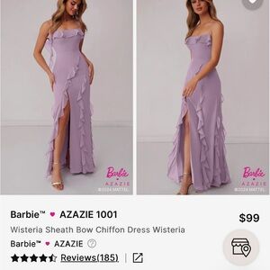 Barbie Strapless Wisteria Chiffon Dress